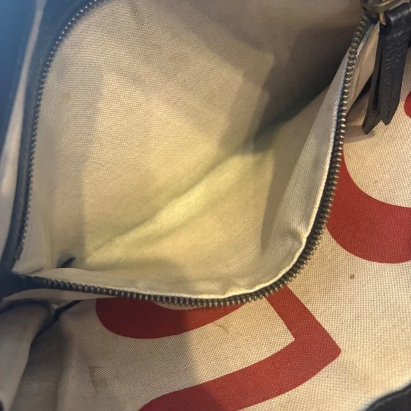 Gucci Leather Crossbody Messenger Bag King Snake Bag Black - Picture 7 of 8